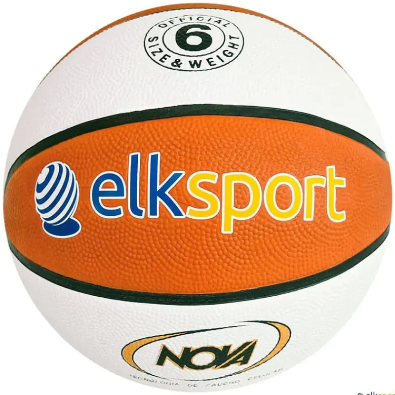 Elk Sport Nova Balón baloncesto bicolor Nova | Talla 6| Baloncesto|Baloncesto
