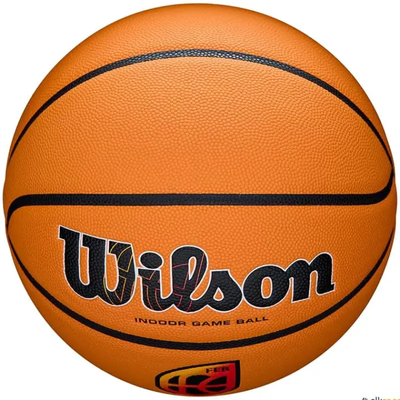 Wilson Balón baloncesto Evo NXT FIBA Game Ball FEB | Talla 6| Baloncesto|Baloncesto