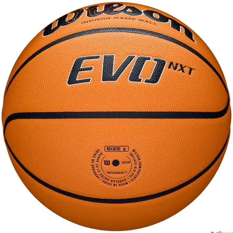 Wilson Balón baloncesto Evo NXT FIBA Game Ball FEB | Talla 6| Baloncesto|Baloncesto