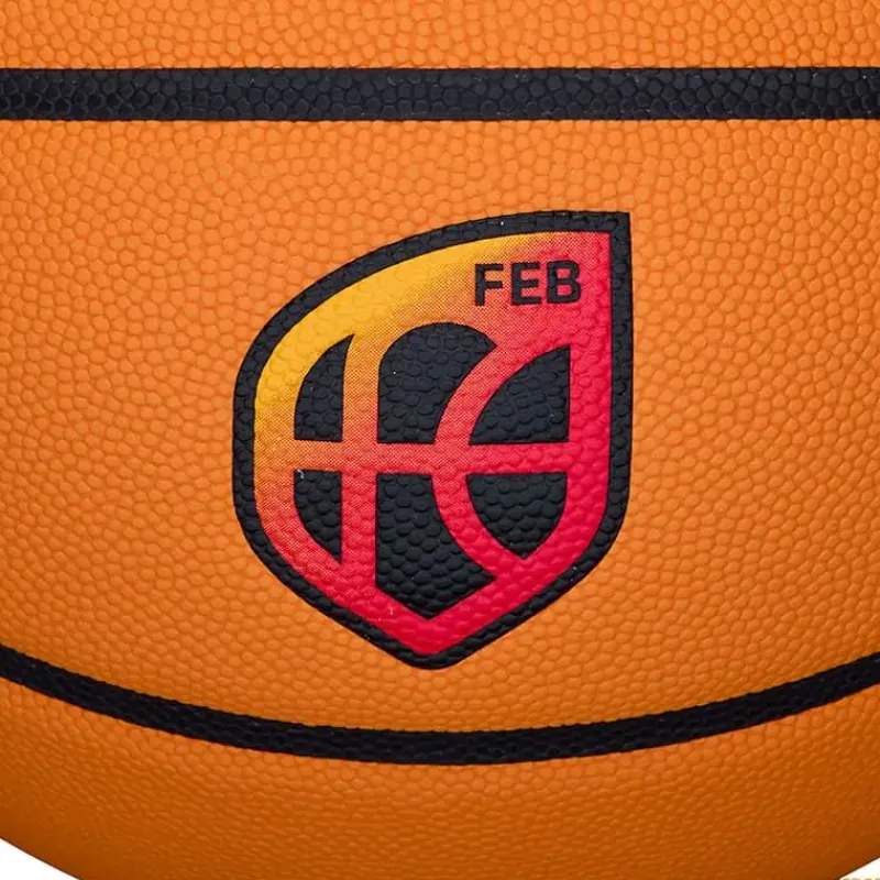 Wilson Balón baloncesto Evo NXT FIBA Game Ball FEB | Talla 6| Baloncesto|Baloncesto