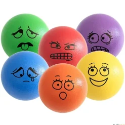Volley Balones espuma emociones (6 unidades)| Inteligencia Emocional|Espuma