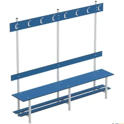 Banco fenólico con zapatero y perchero| Vestuario|Vestuario