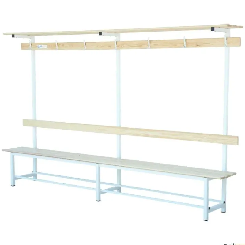 Elk Sport Banco madera con respaldo y plataforma| Vestuario