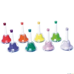 Campanitas musicales con mango (8 unidades)| Música Y Actividades Expresivas|Instrumentos Musicales