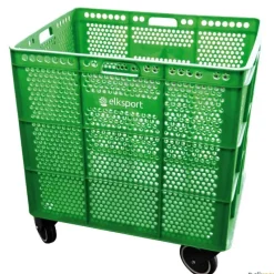 Elk Sport Cesta de plástico grande con ruedas| Almacenaje Y Transporte|Almacenaje