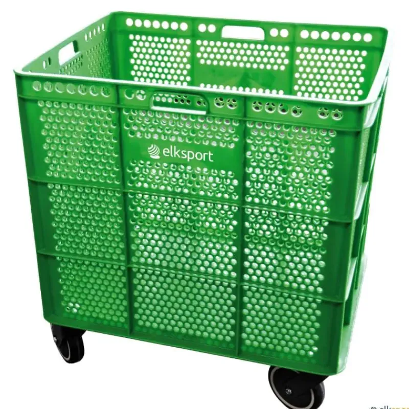Elk Sport Cesta de plástico grande con ruedas| Almacenaje Y Transporte|Almacenaje