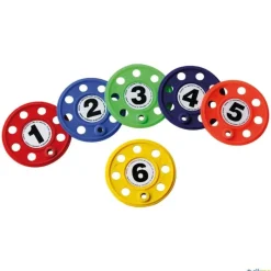 Discos sumergibles numerados (6 unidades)| Juegos Sumergibles