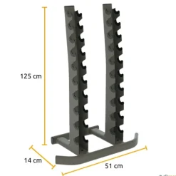 Estantería mancuernas vertical| Muebles|Mancuernas