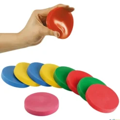 Gymnic Fichas gigantes (9 unidades)| Psicomotricidad|Lanzamiento Y Recepción