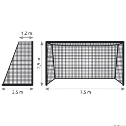 León de Oro Juego 2 redes fútbol 11 bicolor| Fútbol|Fútbol