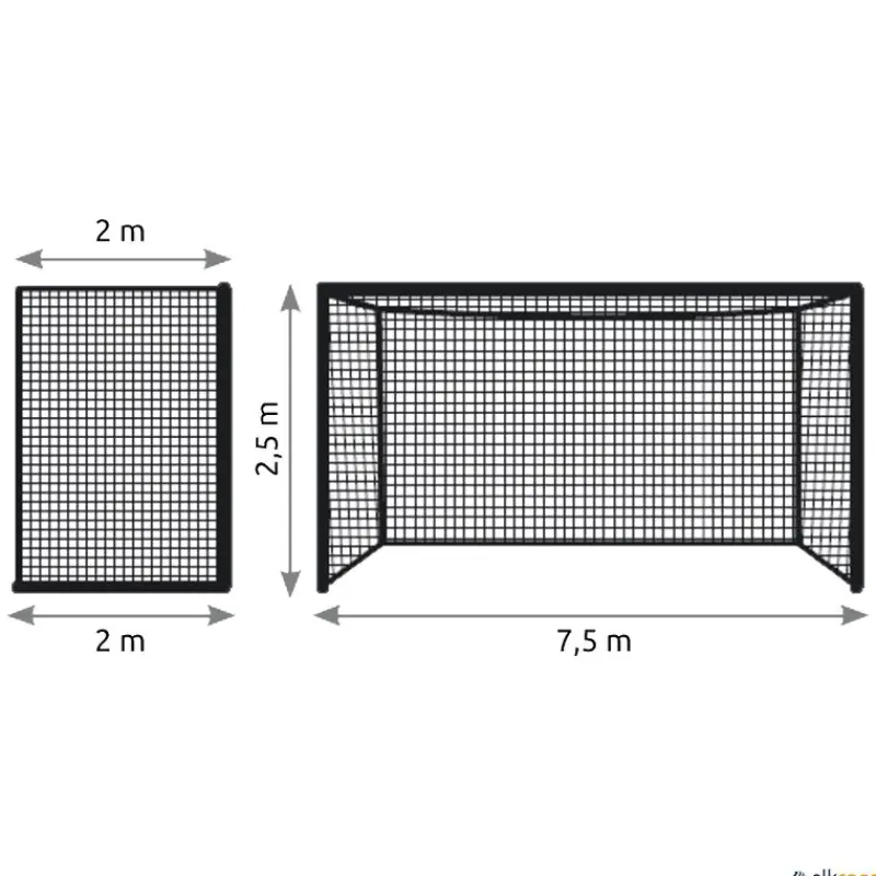 León de Oro Juego 2 redes fútbol 11 cajón | Poliéster| Fútbol|Fútbol