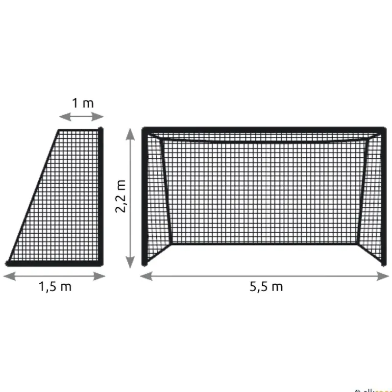 León de Oro Juego 2 redes fútbol playa | polipropileno| Fútbol Playa