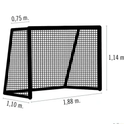 León de Oro Juego 2 redes hockey patines| Floorball Y Hockey|Floorball Y Hockey