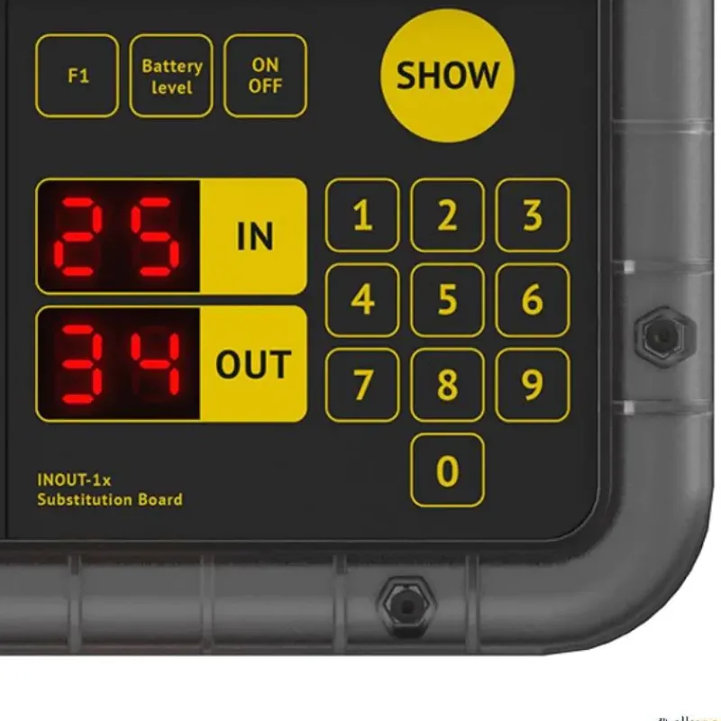 Favero Marcador cambio de jugador electrónico | 2 caras| Arbitraje Deportivo|Marcadores