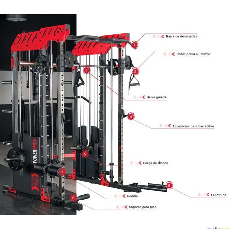 BH Máquina de musculación Power Smith G140| Máquinas De Musculación