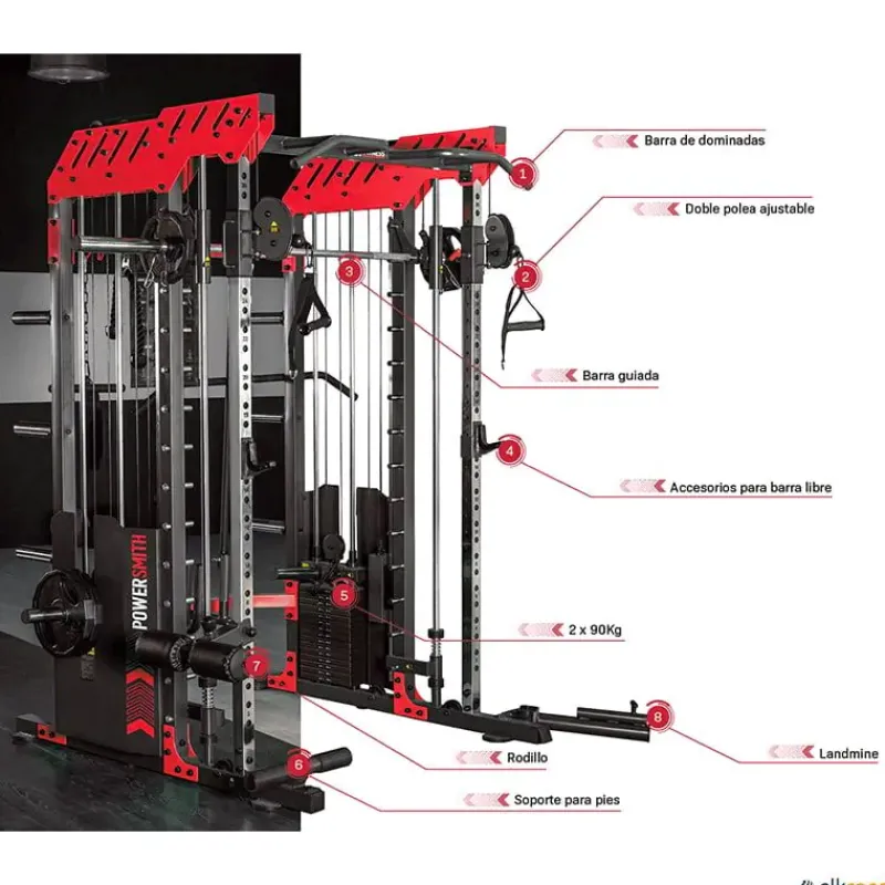 BH Máquina de musculación Power Smith G145| Máquinas De Musculación