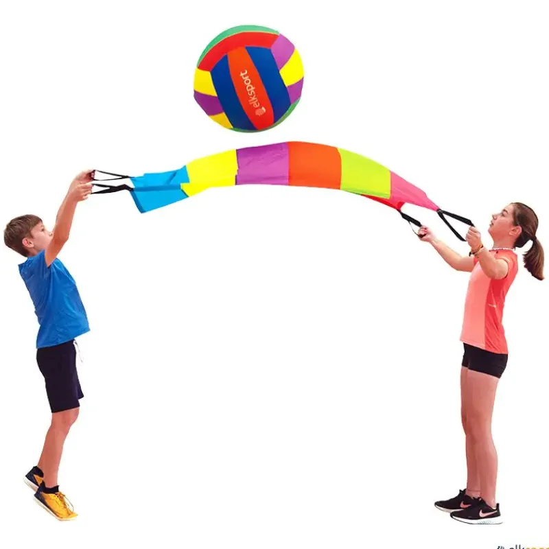 Elk Sport Paracaídas por parejas arcoíris| Lanzamiento Y Recepción|Juegos Cooperativos