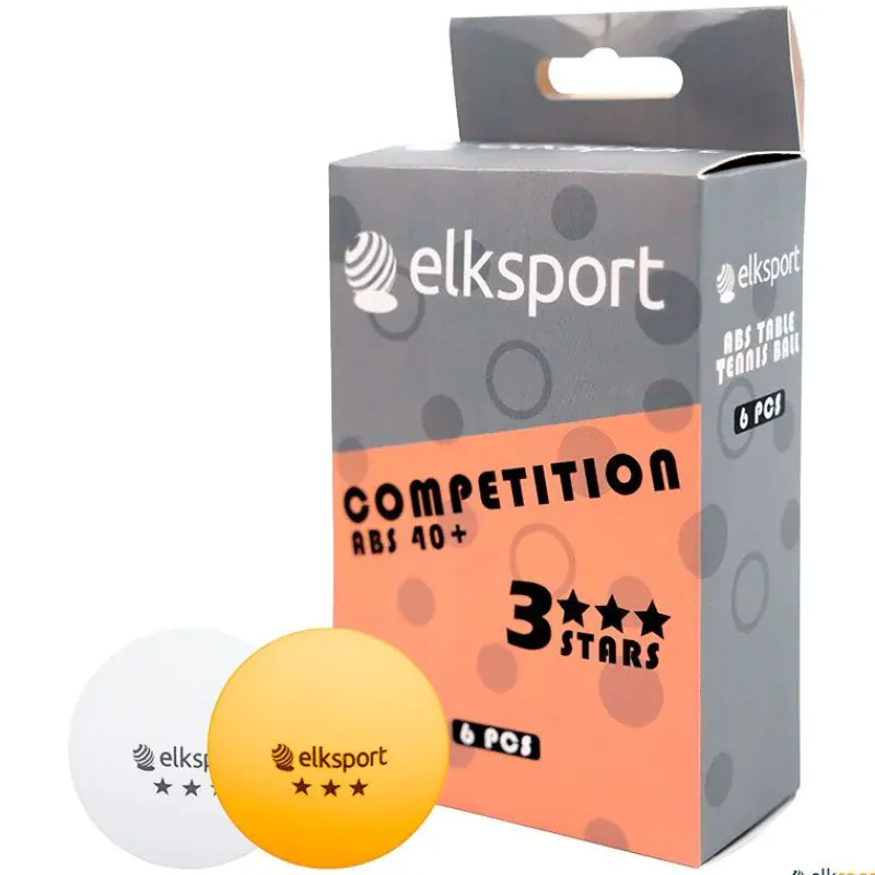 Elk Sport Pelotas tenis de mesa (6 unidades) | 3 Estrellas| Tenis De Mesa