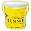 Dunlop Pelotas tenis Training | Cubo 60 pelotas| Tenis