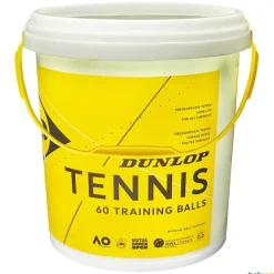 Dunlop Pelotas tenis Training | Cubo 60 pelotas| Tenis
