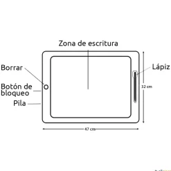 Playmaker LCD Pizarra táctica voleibol 20''| Pizarras Tácticas Deportivas|Voleibol