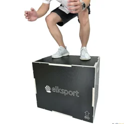 Elk Sport Plio Box de madera antideslizante| Pliometría|Plataformas De Salto