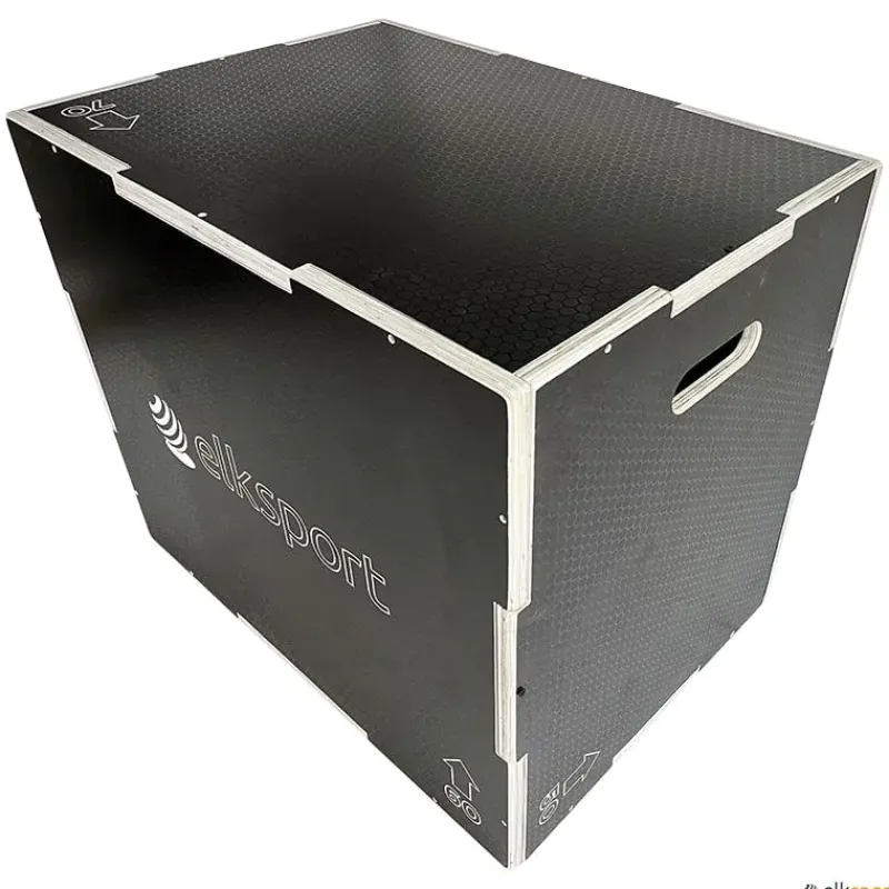 Elk Sport Plio Box de madera antideslizante| Pliometría|Plataformas De Salto