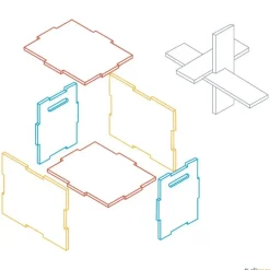 Elk Sport Plio Box de madera antideslizante| Pliometría|Plataformas De Salto