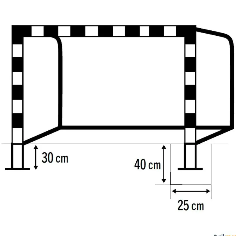 Elk Sport Portería balonmano / fútbol sala para anclar| Balonmano|Fútbol Sala