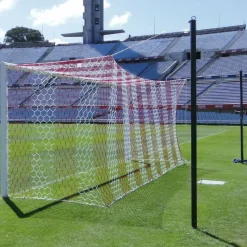 Portería fútbol fija con postes traseros tensores| Fútbol|Fútbol