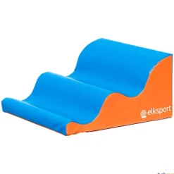 Elk Sport Rampa en ola doble de espuma forrada cosida| Formas Geométricas De Espuma|Figuras Espuma Psicomotricidad