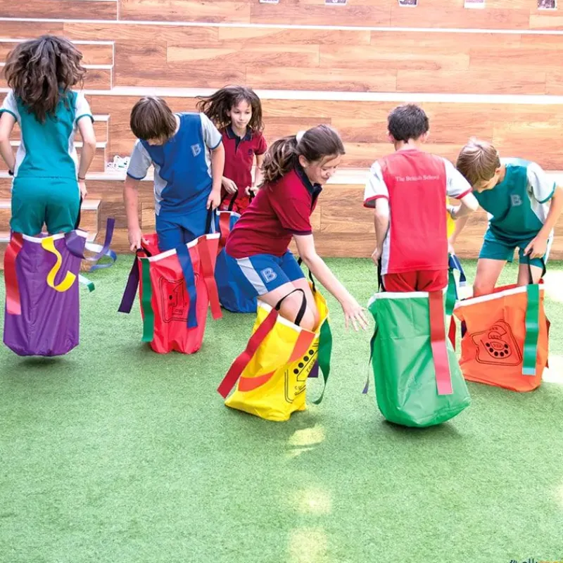 Elk Sport Sacos polivalentes con cintas (6 unidades)| Psicomotricidad|Cuerdas Para Saltar Y Saltadores