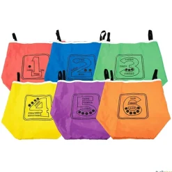 Elk Sport Sacos polivalentes con cintas (6 unidades)| Psicomotricidad|Cuerdas Para Saltar Y Saltadores