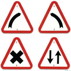 Señales de tráfico peligro (4 unidades)| Psicomotricidad|Señalítica