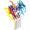 Elk Sport Varitas de cinta arcoíris (6 unidades)| Música Y Actividades Expresivas|Expresión Corporal
