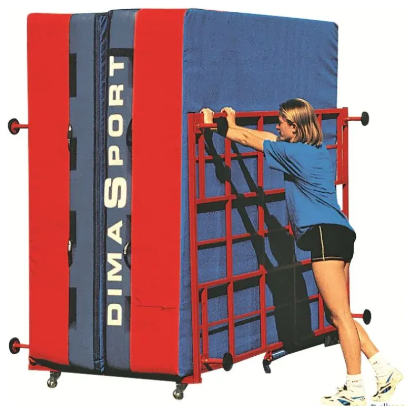 Dimasport Zona de caída de altura plegable con ruedas| Atletismo|Atletismo